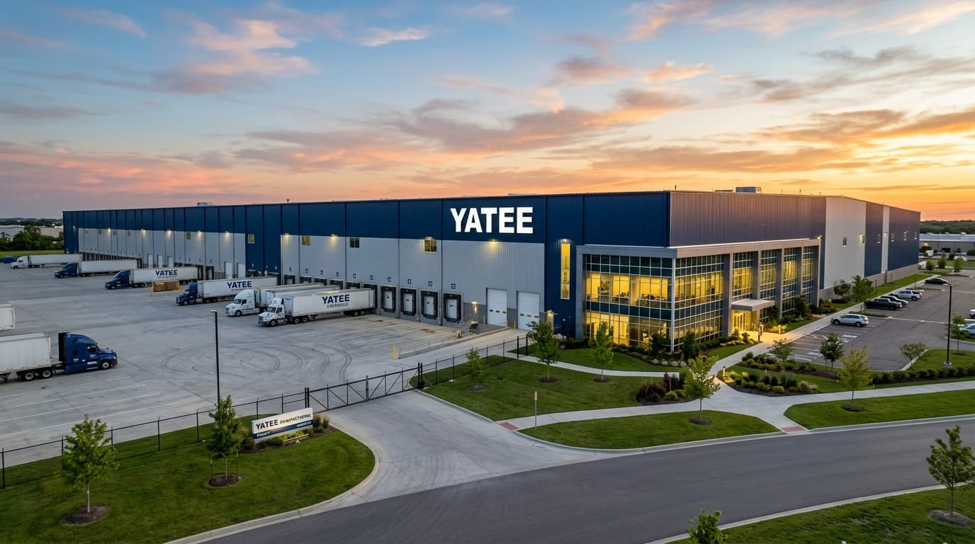 Yatee Steel Structures - Large Scale Industrial Warehouse with Facade Signage & Logistics Park